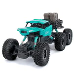 WLKQ High Speed Remote Control Car 6WD 1:14 Big Foot Monster Six-Wheeled Car Wireless Remote Control Off-Road High Speed Electronic Race Buggy Race Drifting Stunts Vehicle birthday gift,Green