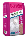 Sanicat Pink Sophisticat Non Clumping Lightweight Absorbent Cat Litter 30ltr