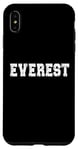 Coque pour iPhone XS Max Souvenir de l'Everest / Everest Mountain Climber / Police moderne