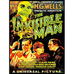 Movie Film Invisible Man Hg Wells Classic Horror Sci Fi USA Art Print Poster Wall Decor 12X16 Inch