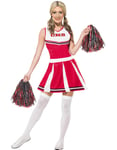 Cheerleader Dräkt i Rött och Vitt