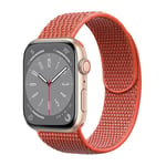 Nailon kellon renneke Apple Watch 9 (41mm) - Nectarine