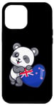 iPhone 12 Pro Max New Zealand Heart Panda Pride New Zealand Flag Roots Kiwi Case