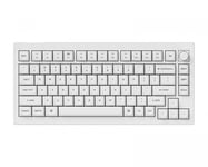 Keychron V1 75% Tastatur Knob Version RGB Hotswap [K Pro Red] - Hvid