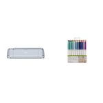 Cricut Maker 3, Bleu/Gris, 53,8 cm (l) x 17,7 cm (p) x 15 cm (h) & Kit complet de stylos à pointe fine (boîte de 30) Taille Unique multicolore