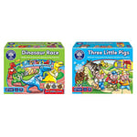 Orchard Toys Dinosaur Race Game & Three Little Pigs Game