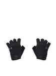 UNDER ARMOUR Training Gloves, Black, Size L, Men