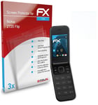 atFoliX 3x Screen Protection Film for Nokia 2720 Flip Screen Protector clear