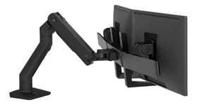 Ergotron HX Desk Dual Monitor Arm, Matte black