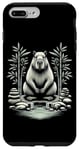 Coque pour iPhone 7 Plus/8 Plus Capybara Méditation et Yoga Zen Garden Serenity Art