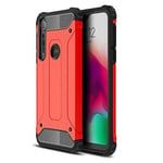 UTPRKIN Case For Moto G8 Play Case, Multi Layer Armor Protective Case Cover, Heavy Duty Dustproof Shock Resistant Phone Case for Moto G8 Play (Color : Red)