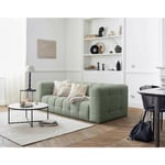 Lisa Design - Suzano - canapé 3 places - en tissu - vert sauge - Vert sauge