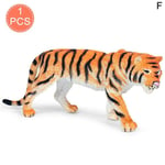 Yellow Bengal Tiger Animal Statue Model Toy Collectible F Hollow