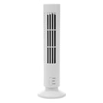 Oulian Tower Fan Cooling, Vertical Bladeless Fan Portable Air Cooler, 2 Speed Oscillating Cooling Fan USB Mini Desktop Air Conditioner Fan for Home Office - White