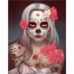 30*40 CM 5D Diamantmålningssatser för flicka till jul, Halloween, Full Diamond Art Kits för barn,