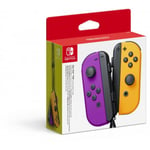 Nintendo Joy-Con par -spelkontrollpar, neonlila och neonorange, Switch