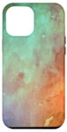 Coque pour iPhone 12 Pro Max Turquoise orange corail dégradé