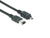 Exsys Ex-K6815, Firewire 400 (Ieee 1394/Ieee 1394A), 4-P, 6-P, Sort, 400 Mbit/S, 5 M