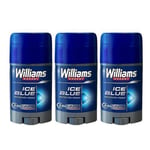 Williams Ice Blue Stick Deodorant Alcohol Free Aluminum Free 3 x 75ml
