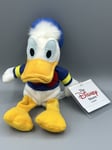 Disney Store Donald Duck 7” Mini Bean Bag Soft Toy Plush Beanie New Retired
