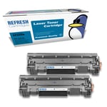 Refresh Cartridges Black CF244A/44A Toner Twin Pack Compatible With HP Printers