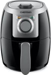 Chefman Turbofry 2-Litre Small Air Fryer, Compact Size, 1000W Power, Easy-Set 60