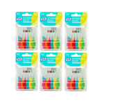 6 x TEPE INTERDENTAL BRUSHES MIXED 0.4mm TO 0.8mm Size 0-5 Brush