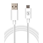 SiGN Micro USB-kabel til Samsung Galaxy S6, S6 Edge, S7, S7 Edge - 1,2m