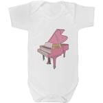 Azeeda 18-24 Month 'Pink Grand Piano' Baby Grow / Bodysuit (GR00051483)