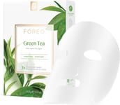 FOREO Green Tea Purifying Sheet Mask for Blemish-Prone Skin, 3 Pack, Antioxidant