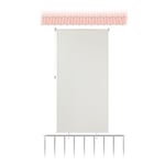 Relaxdays Store Vertical, 240 x 100 cm, pour Balcon, terrasse & Jardin, résiste aux intempéries, Brise-Vue, Beige