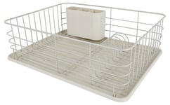 Clas Ohlson Diskställ med bricka och bestickkorg, metall, 43 cm