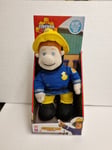 Fireman Sam Plush 12" Talking Soft Toy New