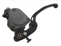 ACCOSSATO Pompe d'embrayage forgée19X20 avec bac intégré, levier articulé long noir (bouton+levier) pour Suzuki GSX-R 1000 de 2009 à 2015, CC 1000