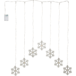 Ljusgardin Dew Drop Snowflake | varmvit | 0,6x0,85cm [Star Trading]