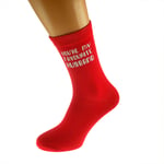 You're My Favourite Husband Valentines Red Mens Socks UK size 5-12 - X6N321