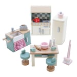 Le Toy Van - Wooden Daisylane Kitchen Dolls House Accessories Play Set For Dolls Houses | Dolls House Furniture Sets - Suitable For Ages 3+