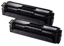 Prestige Cartridge CLT-K504S Pack of 2 Compatible Laser Toner Cartridges for Samsung CLP-415N, CLP-415NW, CLX-4195FN, CLX-4195N, CLX-4195FW, Xpress C1810W, C1860FN, C1860FW - Black