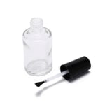15ml Transparent Glass Nail Polish Bottle Empty With A Lid Brush 3