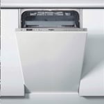Whirlpool WSIC3M27CUKN Fully Integrated Slimline Dishwasher - Stainless Steel Control Panel