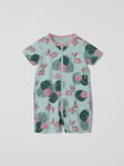 Kortärmad pyjamasoverall hav