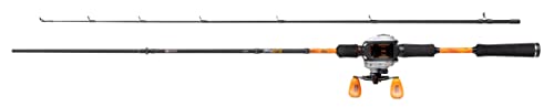 Abu Garcia MAX STX Casting Rod and Bait Cast Reel Combo - Baitcasting Setup for Predator Fishing - Pike, Perch, Zander, grey/orange, 1.98 m |10-40 g