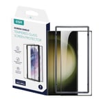 Samsung Galaxy S23 Ultra ESR Screen Shield Skjermbeskyttelse Herdet glass m. Monteringsramme - Gjennomsiktig