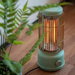 Enwebalay Portable Electric Heater,Retro Far Infrared Carbon Heater,Space Radiator,Small Heater,600W,2S Fast Heat,Low Noise,Dump Power Off for Home Office,Green