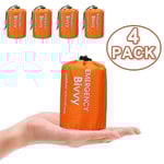 4x Utomhus Nödsituation Termisk Vattentät Sovsäck Camping Överlevnad Bivvy Sack-WELLNGS- Perfekt