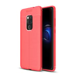 huawei Huawei Mate 20 Leather Texture TPU Back Case Red