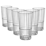 6x Bormioli Rocco Oxford Bar Highball Glasses Drinking Tumblers 395ml Clear
