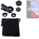 For TCL 40 SE camera lens set macro wideangle fisheye extension