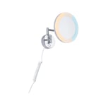 Paulmann Kosmetikaspegel Masua Led 4W 2700/4000/6500K + Strömbrytare Ip44 230V Svart / Metall