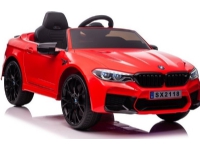 Lean Cars One-seater electric car for children BMW M5, red lacquered
